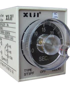 「」超级时间继电器 ST3PF 30S 380V 断电延时