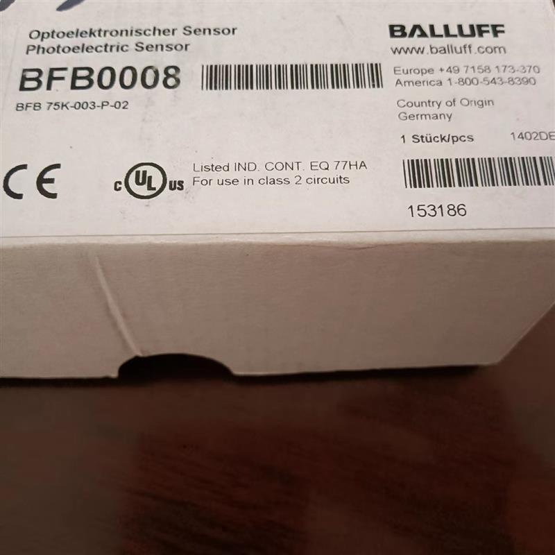 原装现货BFB0008传感器BFB 75K-003-P-02替代BOS003M