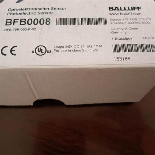原装现货BFB0008传感器BFB 75K-003-P-02替代BOS003M
