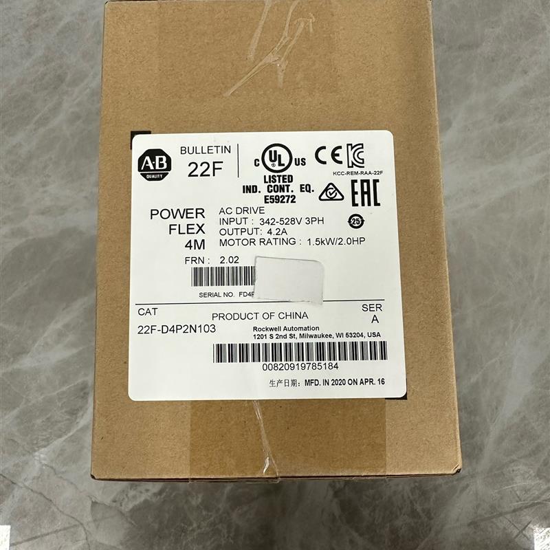 AB变频器 22F-D4P2N103全新原装现货,实物图