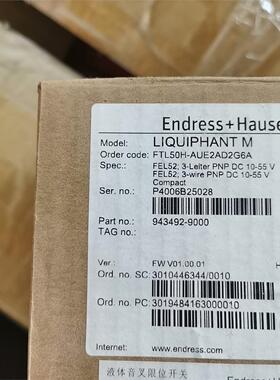 E+H液体音叉液位计 FTL50H-AUE2AD2G6A,全