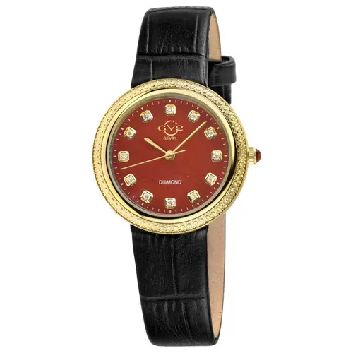 Gv2 от gevril arezzo mss quartz watch pointer кожаный ремешок модные повседневные часы