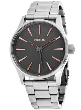 代购Nixon男士腕表计时夜光日期走时金属钢带防水矿物镜面商务