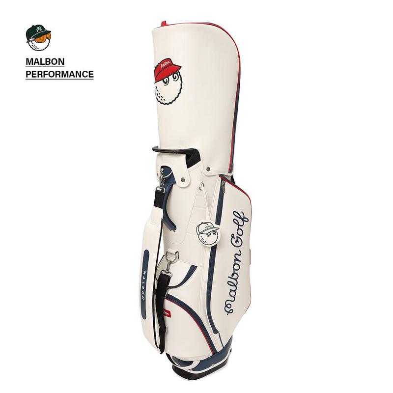 MALBON GOLF男女高尔夫球包可站立多隔层防泼水便携设计白色