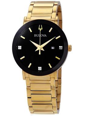 代购BULOVA宝路华男士腕表日期计时夜光测速金属钢带防水商务