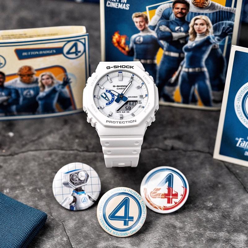 卡西欧G-SHOCK漫威神奇四侠2025电影联名款时尚休闲手表男女表