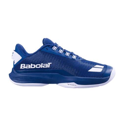 海外代购BABOLAT/百保力男士网球鞋透气缓震网面深蓝色红土场