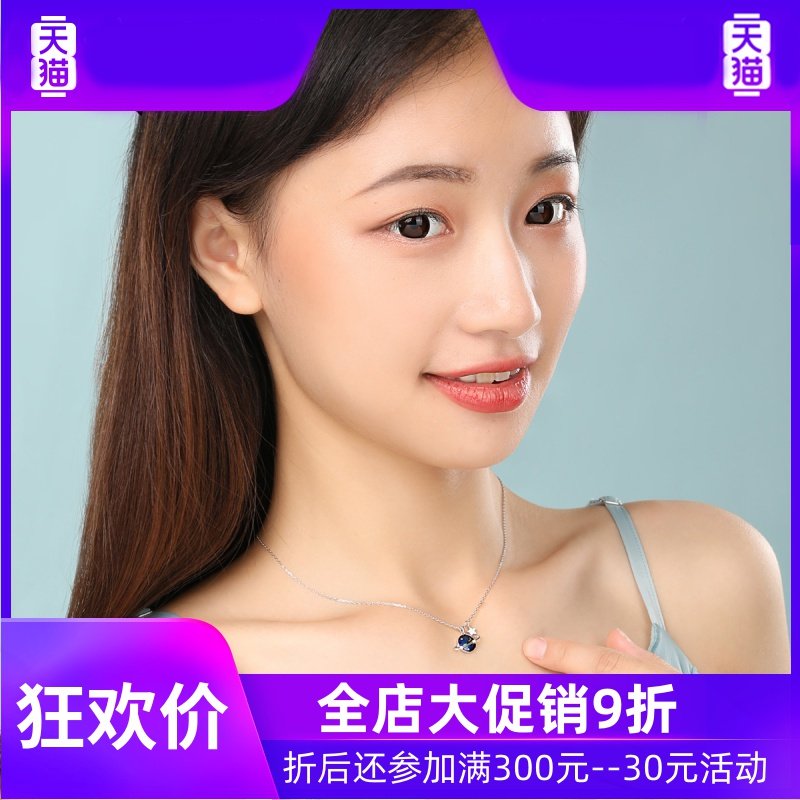 星球施华世洛奇925纯银项链女小众设计感锁骨链2022年新款