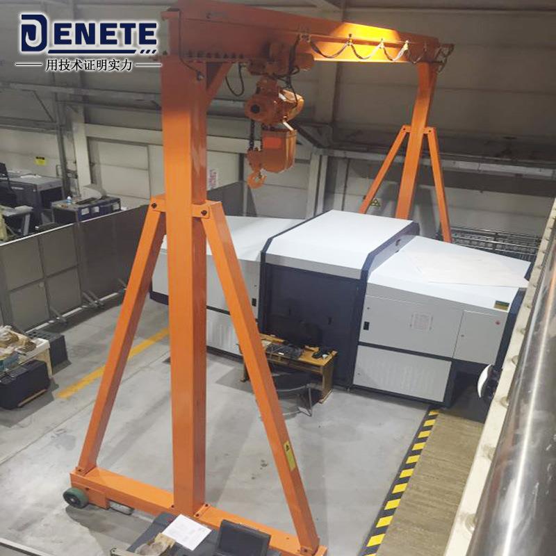 移动门式起重机手动/电动绞盘/涡轮升降式龙门架简易龙门吊