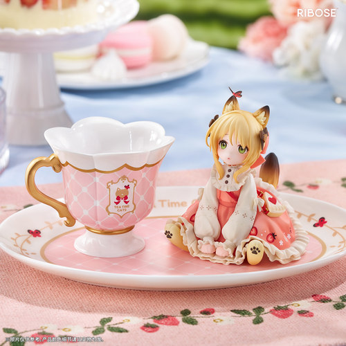 核糖文化茶会猫橘猫手办