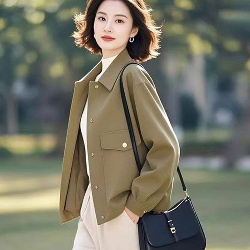 超好看休闲百搭大码薄外套冲锋衣女款2025新款独特漂亮初春高级