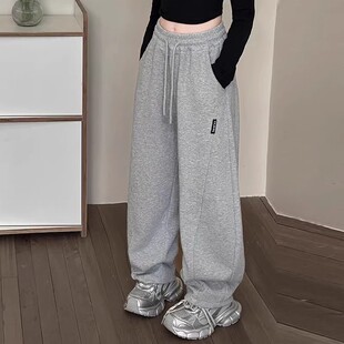 女童春秋裤子新款儿童阔腿裤中大童香蕉裤秋冬加厚运动卫裤开学季