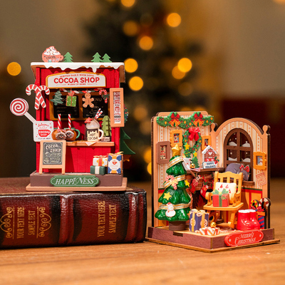 若来圣诞屋手工拼装艺术屋礼物