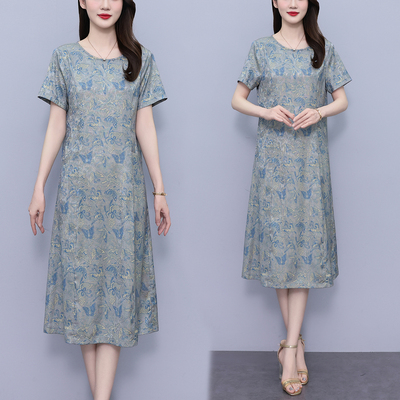 短袖小个子连衣裙高端大气上档次