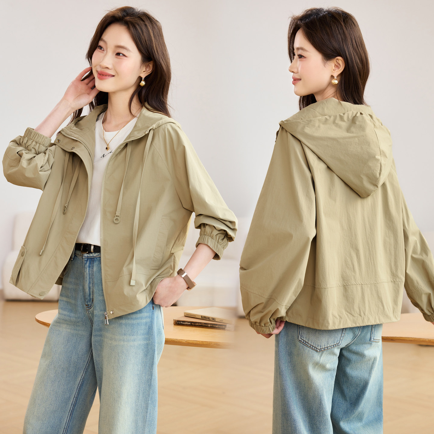 夹克外套女款春季2026新款休闲早春开衫小个子妈妈高级感短款上衣