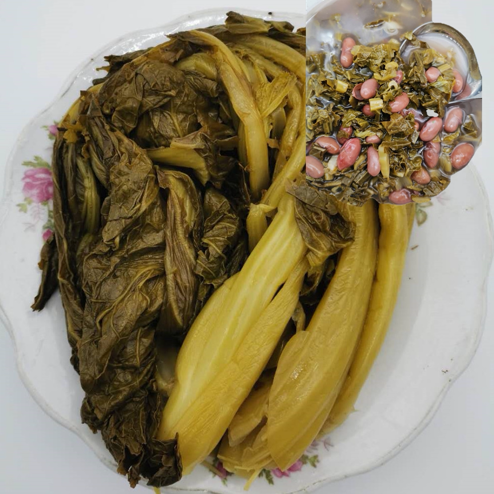 新鲜酸菜云南特产 昭通镇雄农家青菜自制无盐酸菜3斤包邮食用酸菜
