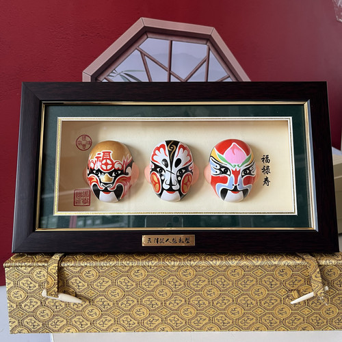 天津泥人张彩塑京剧商务礼品国粹