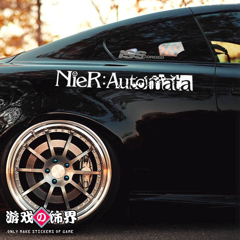 尼尔机械纪元 NieR Automata 标志LOGO汽车电脑 游戏镂空防水贴纸