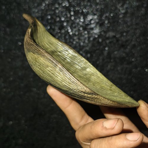 守一原创◆阴沉金丝楠木荷花瓣小茶则侘寂禅意精致小巧纯手工雕刻