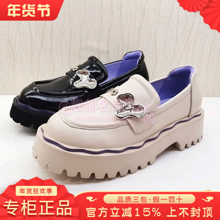 正品Kiss Kitty女鞋促销春新款皮鞋休闲厚底英伦风女鞋SA32133-37