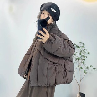 2025巨好看的羽绒服女冬上衣短款小个子大码宽松90白鸭绒保暖外套