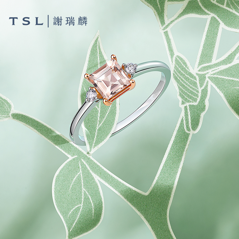 谢瑞麟甜蜜方糖金钻石戒指