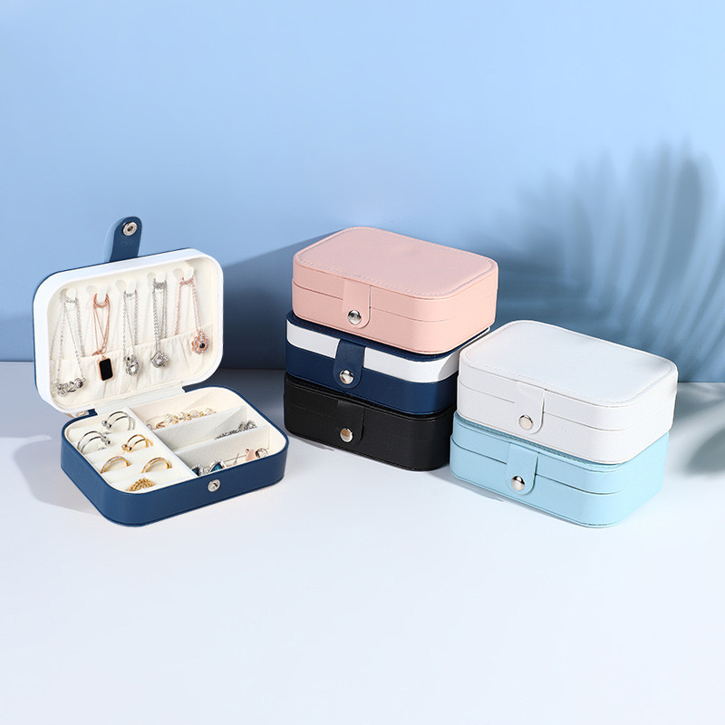 首饰盒耳钉项链戒子收纳盒高档