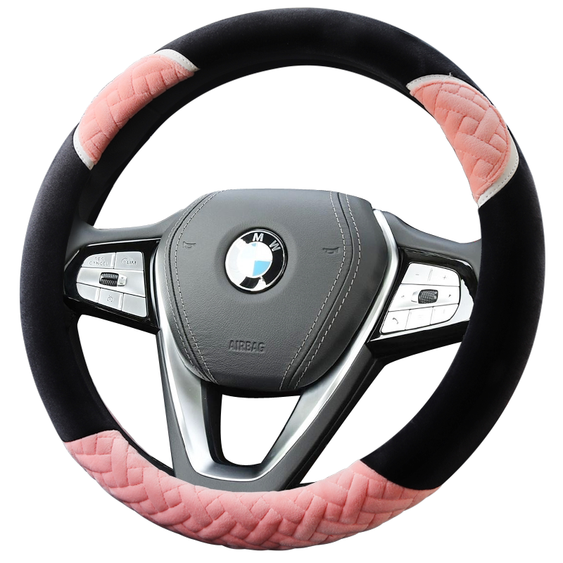 宝马 320Li 525 528Li X1系2系3系5系GT6系7系冬季女毛绒方向盘套