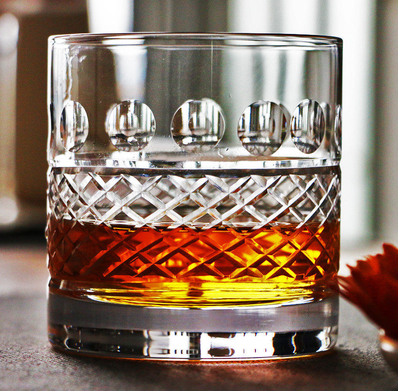 水晶刻花工艺威士忌杯酒吧冰球杯xo古典洋酒杯鸡尾酒杯水杯茶水杯