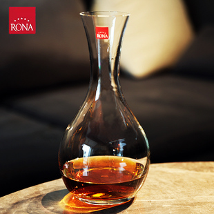 捷克洛娜RONA进口透明水晶玻璃家用红酒醒酒器分酒器酒壶倒酒器