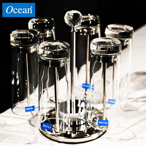 OCEAN进口耐热防爆高温玻璃大容量冷水壶茶水杯果汁牛奶杯子套装