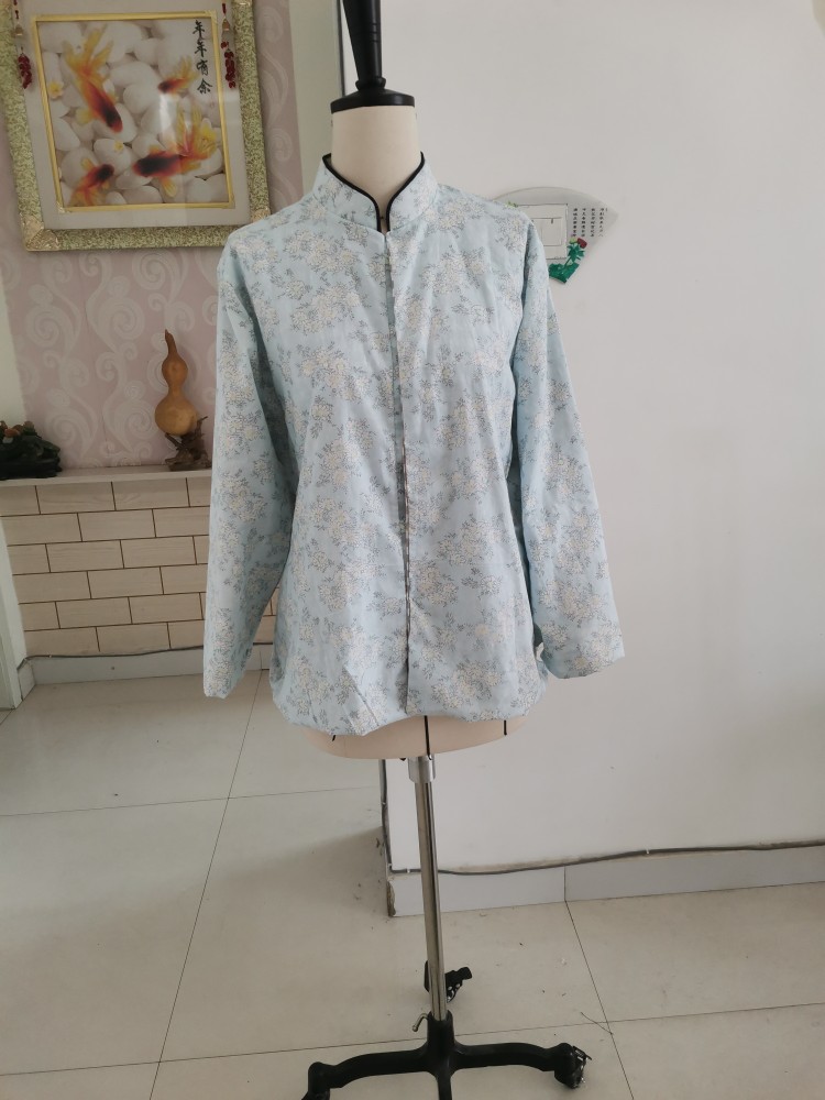 大童成人女士复古唐装手工盘扣合体修身纯棉棉袄半成品棉衣片棉服