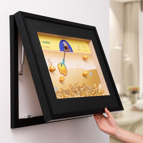 黄金矿工电表箱装饰画总开关盒