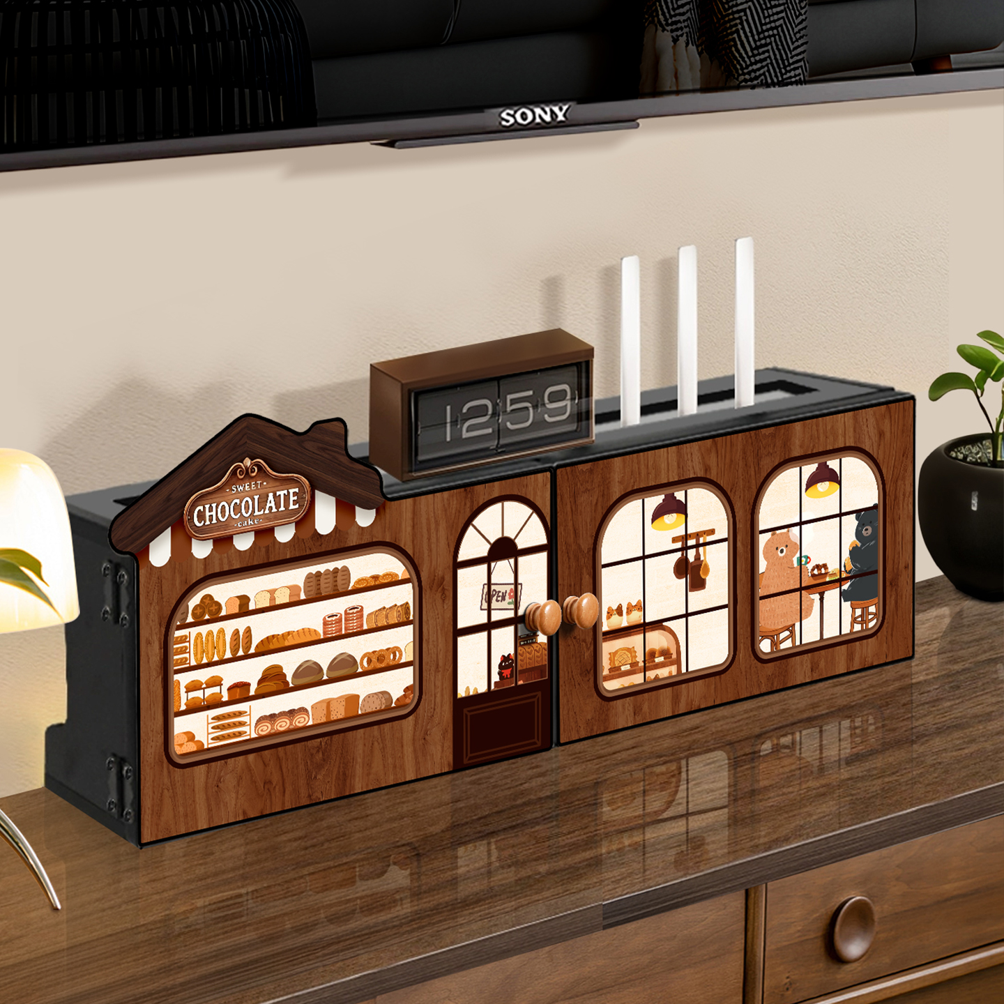 国补面包屋路由器收纳盒插座遮挡隐藏神器上墙免打孔光猫置物架