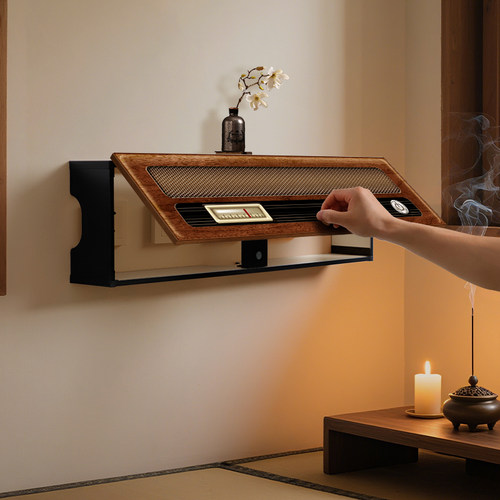 复古风光猫路由器放置架收纳盒子