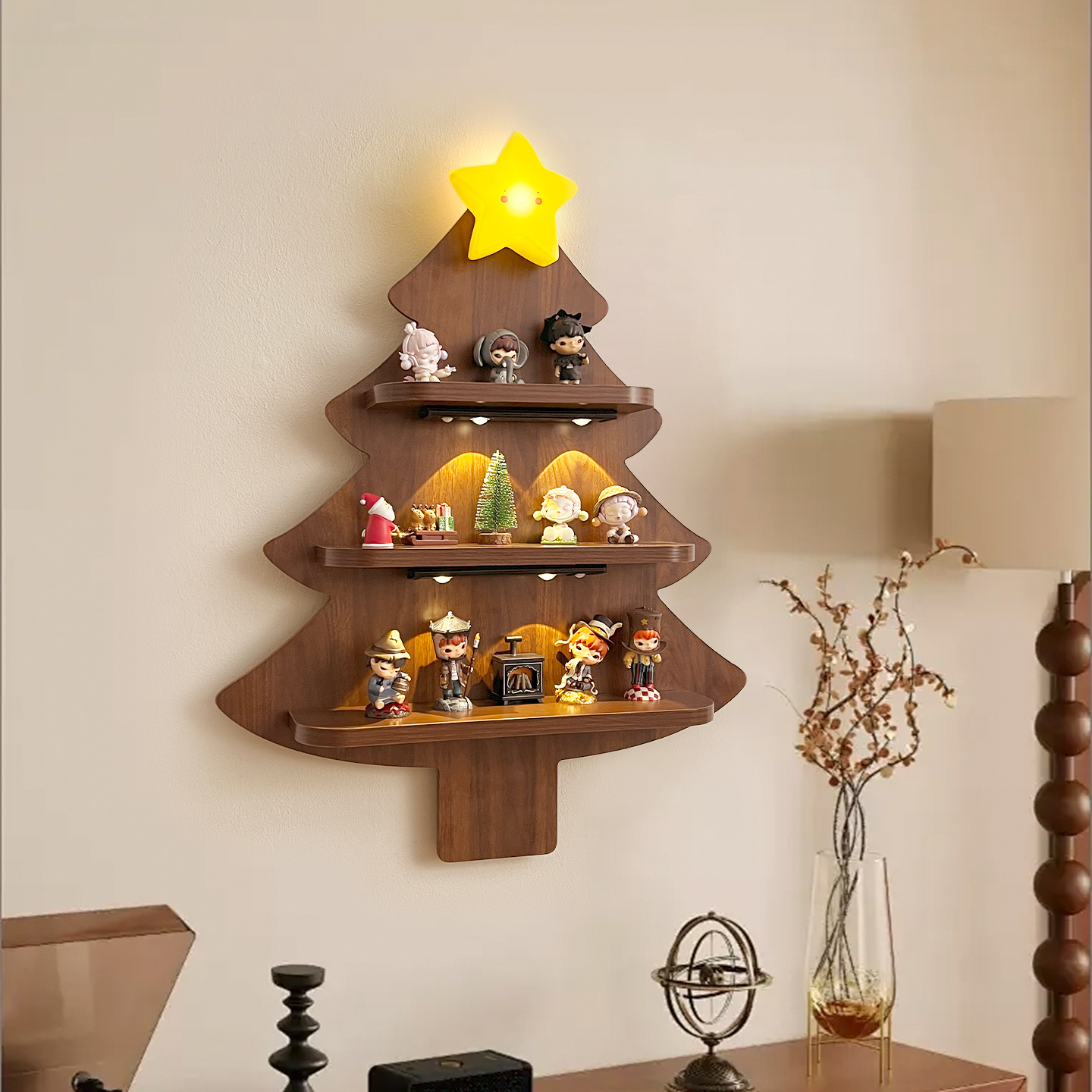 小野盲盒手办收纳展示架置物架