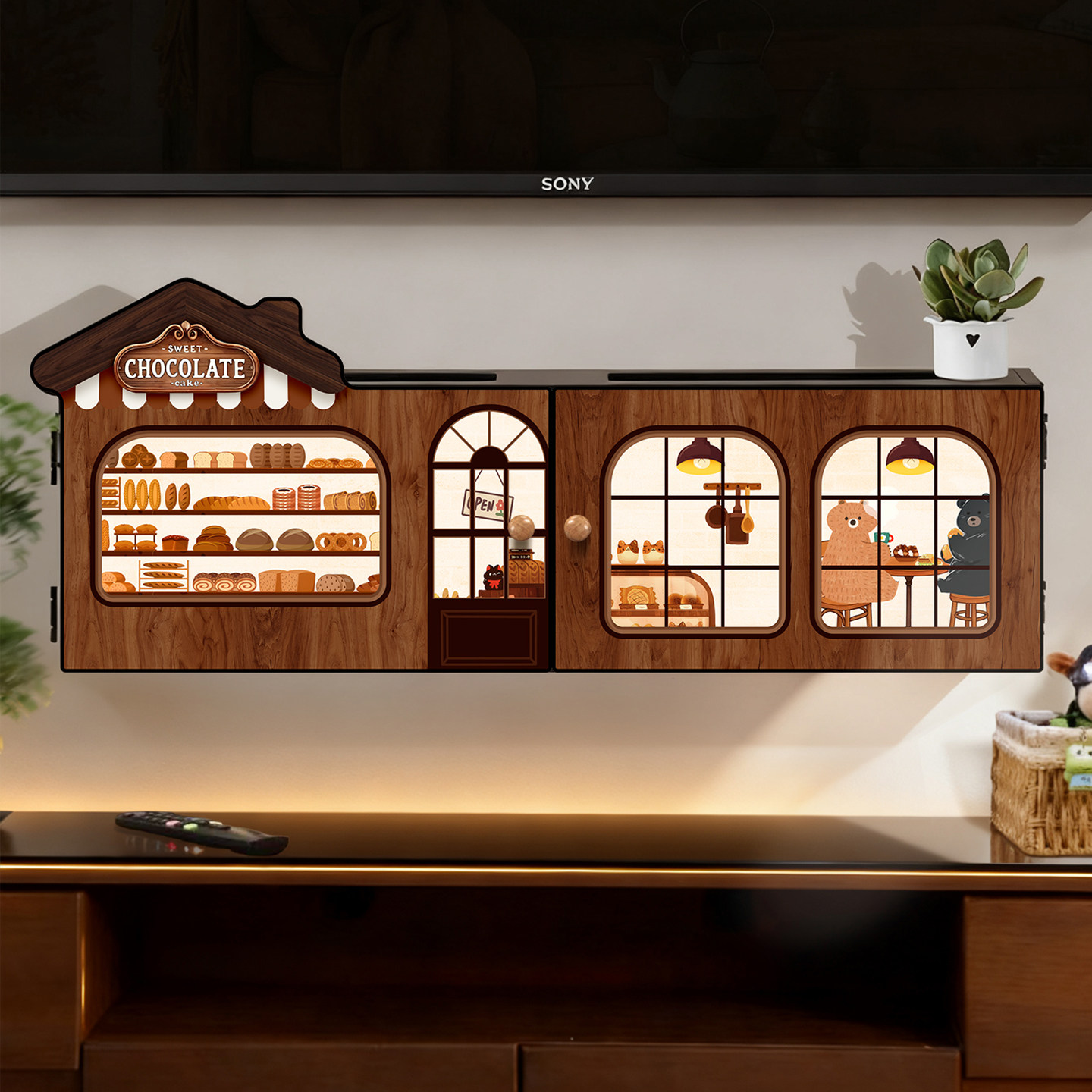 免打孔路由器置物架上墙wifi光猫面包屋收纳盒插座遮挡隐藏神器,收纳整理,路由器收纳盒/架,淘宝优惠券,粉丝福利购,淘宝优惠卷