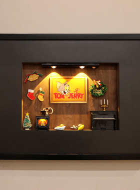 猫和老鼠电表箱遮挡画配电箱装饰画电闸弱电箱壁画开关盒遮丑挂画