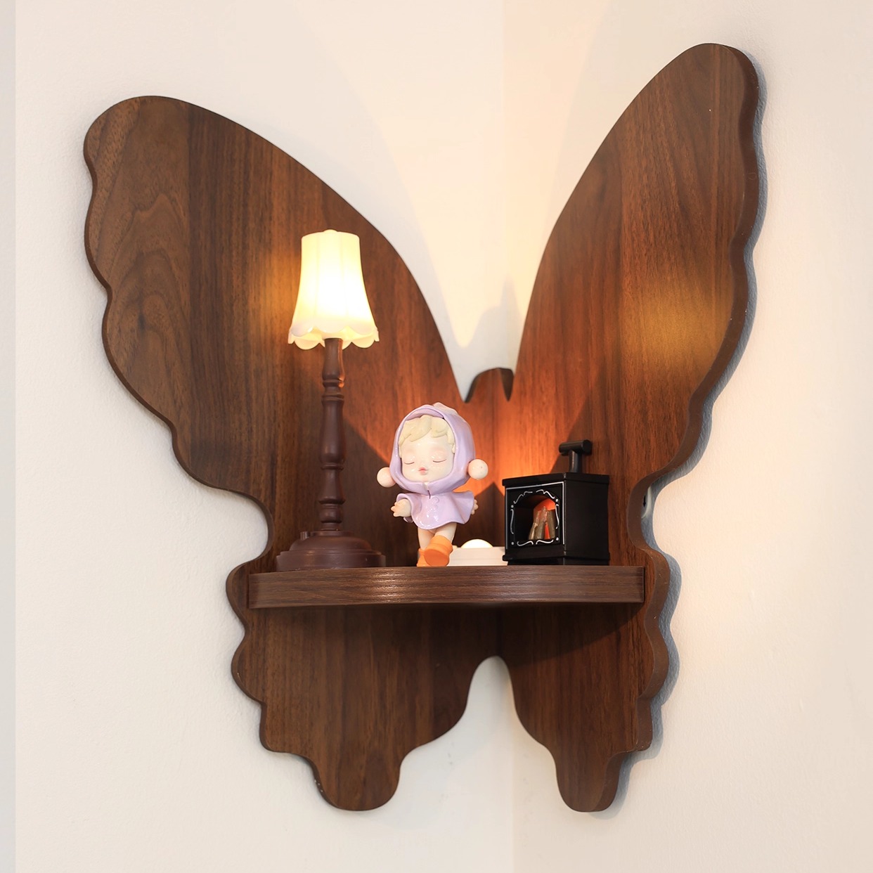 免打孔转角置物架盲盒收纳展示架