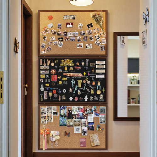 手办收纳展示架毛毡板照片墙