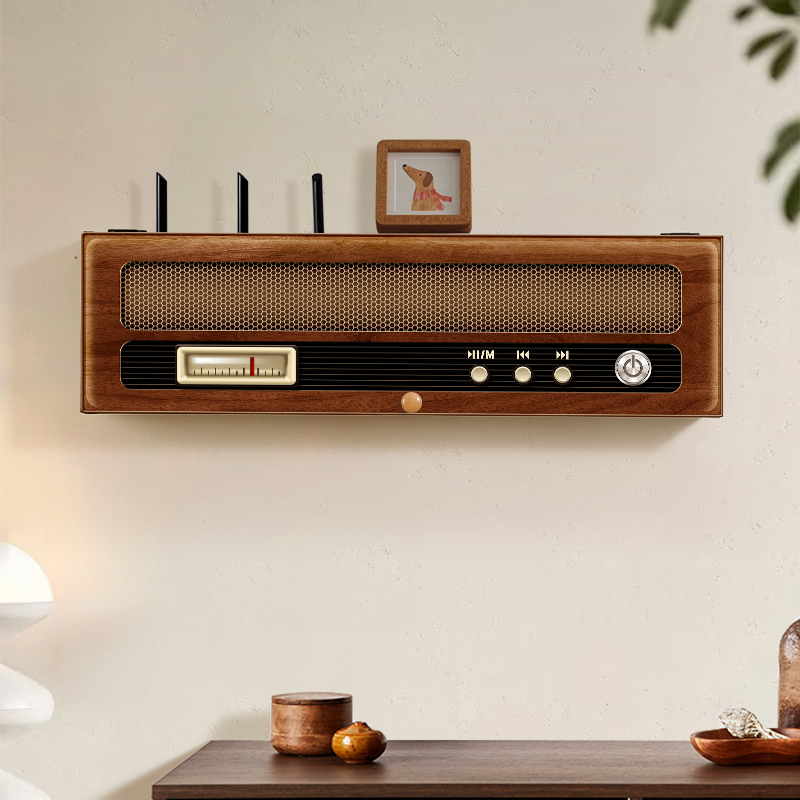 wifi光猫路由器放置架收纳盒上墙