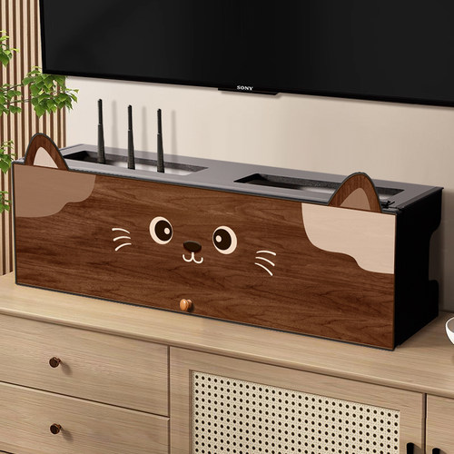 高级感卡通光猫wifi路由器收纳盒