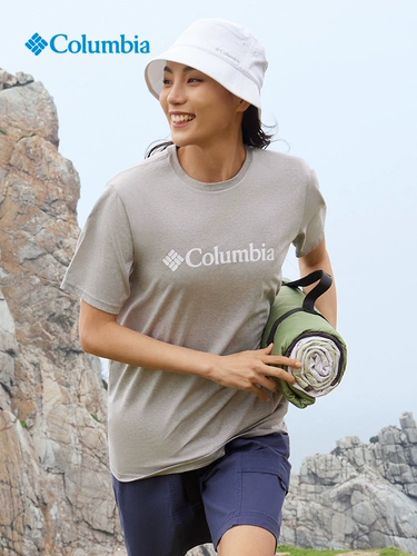 Columbia, дорожная модная спортивная футболка с коротким рукавом подходит для мужчин и женщин для путешествий