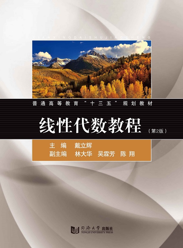 线性代数教程（第2版）含参考答案 同济大学出版社