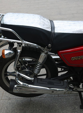 适用于豪爵铃木小太子GN125-3/3F/5/5F摩托车皮革坐垫套座垫套