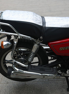 适用于豪爵铃木GN125-2/2F/3/3F/5/5F小太子摩托车坐垫套皮座垫套