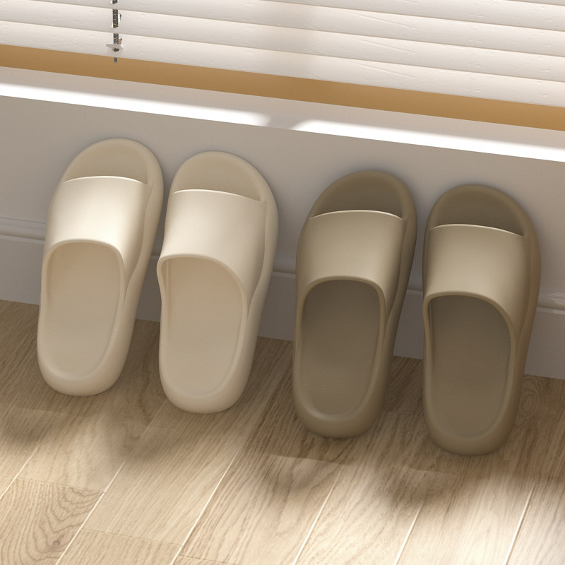 2025新款居家凉拖鞋女夏季室内纯色浴室拖洗澡踩屎感简约eva男士