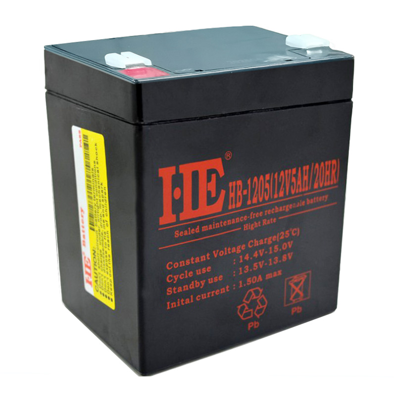 HE12V5AH蓄电池卷闸门铅电瓶4AH