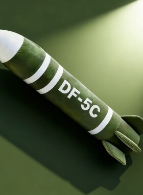 超大东风5c抱枕覆盖全球汽车载导弹挂件df5c玩偶公仔模型毛绒玩具