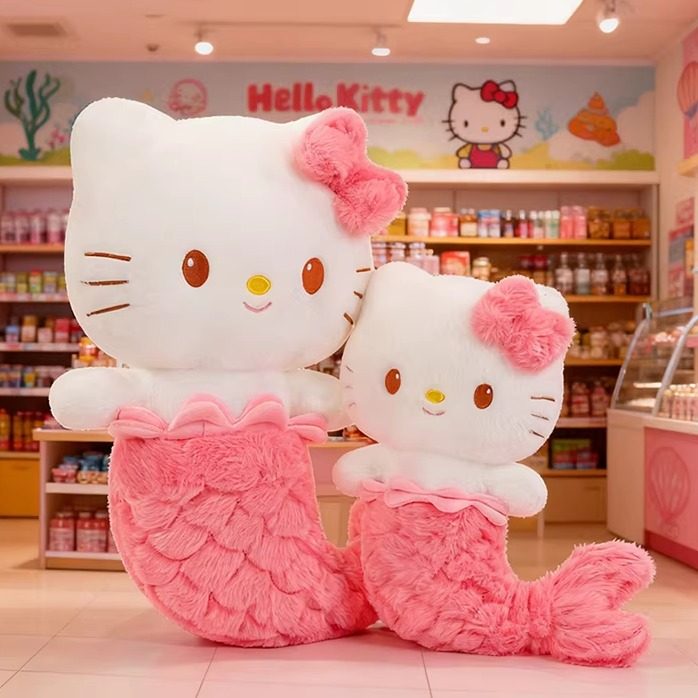 美人鱼公主hellokitty公仔凯蒂猫玩偶毛绒玩具可爱布娃娃女生礼物